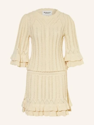 Marant Étoile Sukienka Z Dzianiny Nirina Z Rękawami 3/4 beige