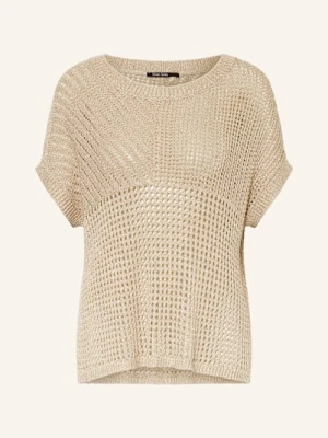 Marc Aurel Bezrękawnik Z Błyszczącą Przędzą gold