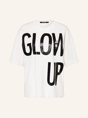 Marc Aurel Koszulka Oversize Z Ozdobnymi Kamykami weiss