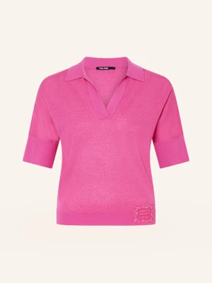 Marc Aurel Koszulka Polo Z Dzianiny Z Rękawem 3/4 pink