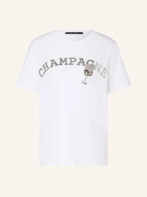 Marc Aurel Koszulka Z Kamieniami Ozdobnymi weiss