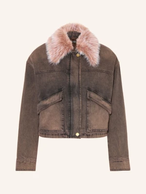 Marc Aurel Kurtka Dżinsowa Z Odpinanym Kołnierzem braun 700020 brown denim