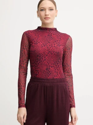 Marc Aurel longsleeve kolor czerwony z półgolfem 7696-7001-73891