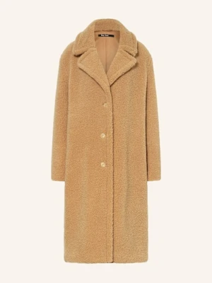 Marc Aurel Płaszcz Z Pluszowego Materiału braun