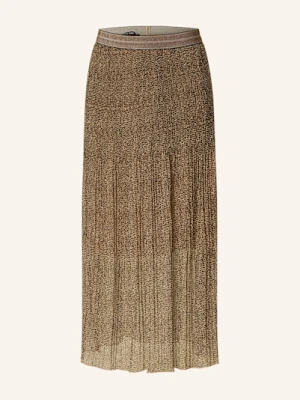 Marc Aurel Spódnica Plisowana Z Błyszczącą Przędzą braun