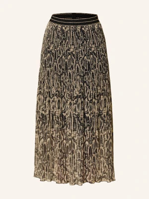 Marc Aurel Spódnica Plisowana Z Błyszczącą Przędzą schwarz