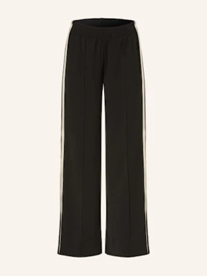 Marc Aurel Spodnie Marlena Z Lampasami schwarz