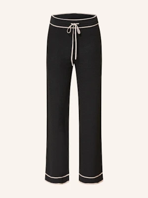 Marc Aurel Spodnie Z Dzianiny schwarz