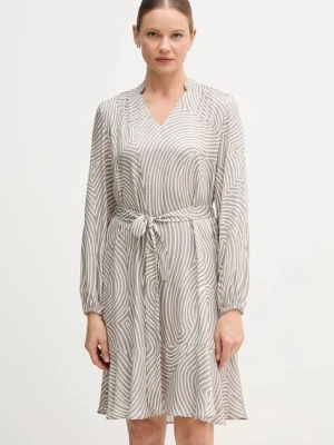 Marc Aurel sukienka wiskozowa kolor szary mini oversize 6577-1000-24812