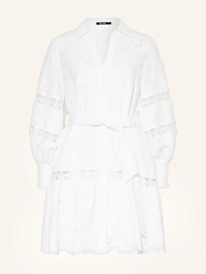 Marc Aurel Sukienka Z Ażurowej Koronki, Z Haftami weiss