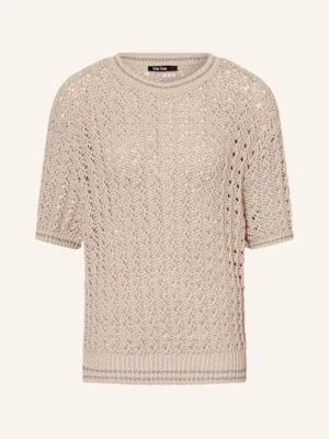 Marc Aurel Sweter Z Błyszczącą Przędzą beige