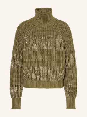 Marc Aurel Sweter Z Cekinami gruen