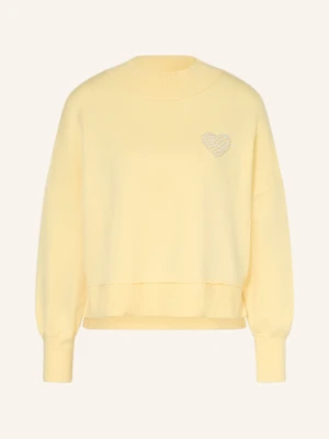 Marc Aurel Sweter Z Ozdobnymi Perełkami gelb