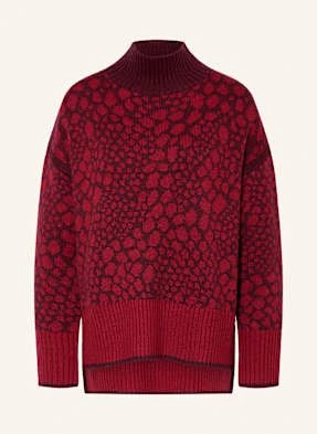 Marc Aurel Sweter Żakardowy rot