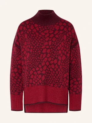 Marc Aurel Sweter Żakardowy rot