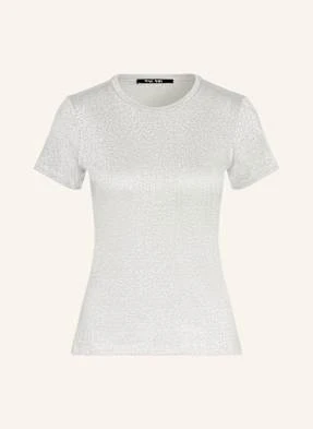 Marc Aurel T-Shirt Z Błyszczącą Przędzą silber