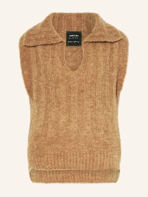 Marc Cain Bezrękawnik Z Dodatkiem Alpaki braun