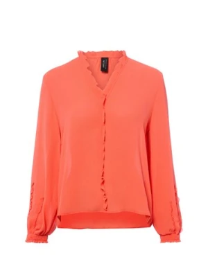 Marc Cain Bluzka damska Kobiety Sztuczne włókno pomarańczowy,