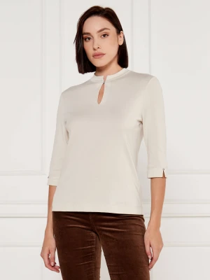 Marc Cain Bluzka | Slim Fit ecru