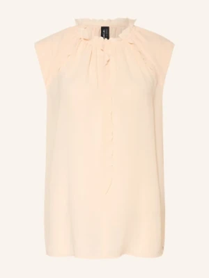Marc Cain Bluzka Z Falbanami beige