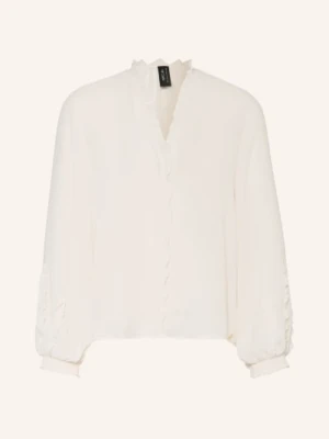 Marc Cain Bluzka Z Falbanami weiss