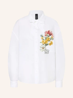 Marc Cain Bluzka Z Kokardą weiss 100 WHITE