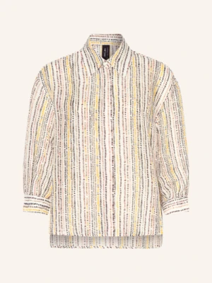 Marc Cain Bluzka Z Lnu I Jedwabiu weiss