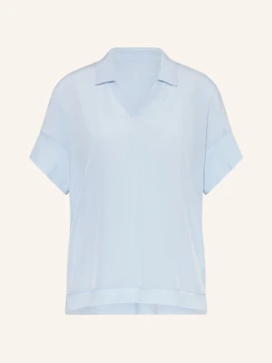 Marc Cain Bluzka Z Mieszanki Materiałów blau