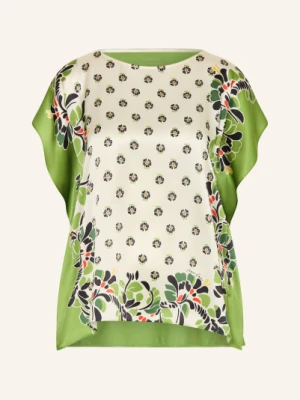 Marc Cain Bluzka Z Mieszanki Materiałów gruen