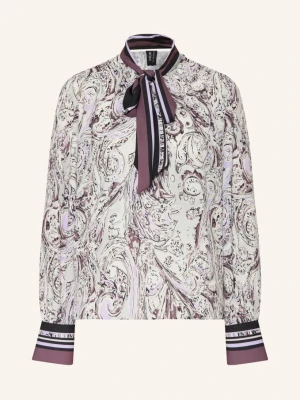 Marc Cain Bluzka Z Odpinanym Kokardą weiss 724 purple rose