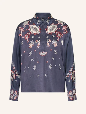 Marc Cain Bluzka Z Satyny blau