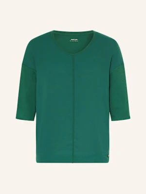 Marc Cain Bluzki Z Mieszanki Materiałów Z Rękawami 3/4 gruen