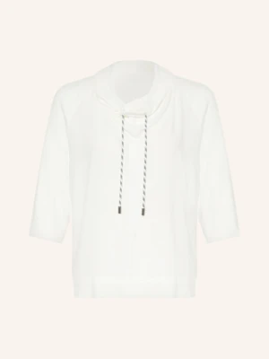 Marc Cain Bluzki Z Mieszanki Materiałów Z Rękawami 3/4 weiss