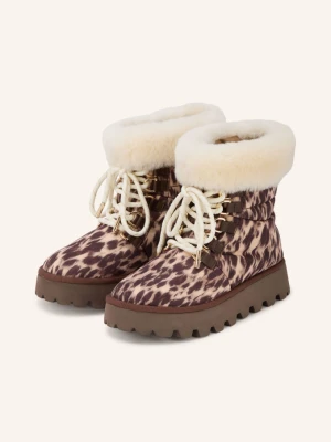 Marc Cain Botki Na Platformie beige 697 seal brown