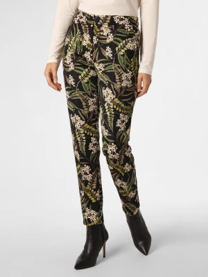 Marc Cain Collections Spodnie Kobiety zielony|czarny|wielokolorowy wzorzysty,