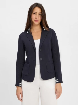 Marc Cain Damska bluza dresowa Kobiety niebieski jednolity,