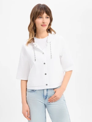 Marc Cain Damska kurtka letnia Kobiety Bawełna biały,
