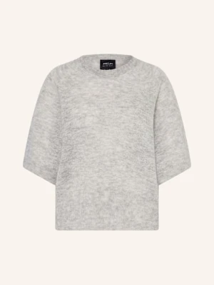 Marc Cain Dzianinowa Koszulka Z Dodatkiem Alpaki grau