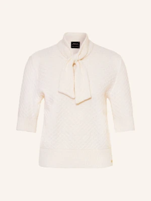 Marc Cain Dzianinowa Koszulka Z Kokardą weiss