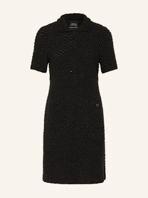 Marc Cain Dzianinowa Sukienka Z Cekinami schwarz