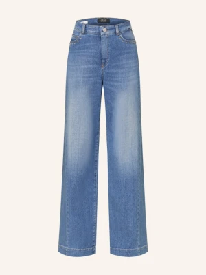 Marc Cain Dżinsy Z Szerokimi Nogawkami Warri Z Nitami blau 353 blue denim