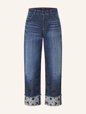 Marc Cain Dżinsy Z Szerokimi Nogawkami Wukari Z Cekinami blau