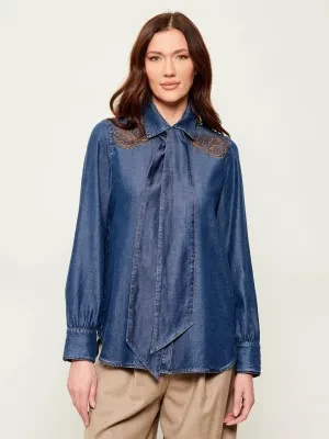 Marc Cain Jeansowa koszula | Loose fit