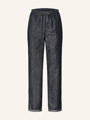 Marc Cain Jeansy Bojówki Rhodos Z Błyszczącą Przędzą blau