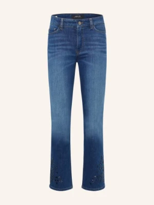 Marc Cain Jeansy Cropped Forli Z Kamieniami Ozdobnymi blau