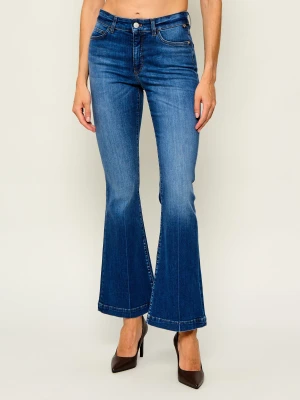 Marc Cain Jeansy Frenda | flare fit niebieski