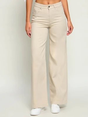 Marc Cain Jeansy | Relaxed fit | high waist beżowy