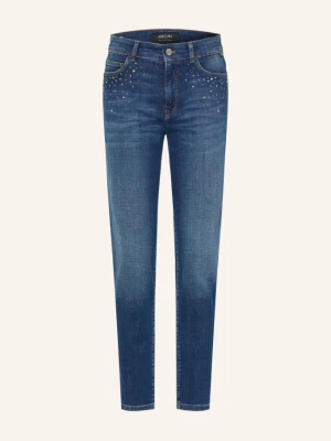 Marc Cain Jeansy Skinny Silea Z Kamyczkami Ozdobnymi blau 357 vintage indigo