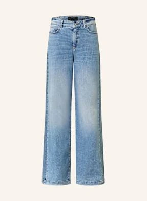Marc Cain Jeansy Wide Leg Warri blau
