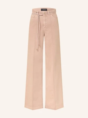 Marc Cain Jeansy Wide Leg Warri Z Kamyczkami Ozdobnymi rosa 619 warm taupe new
